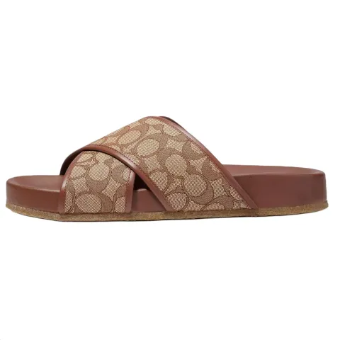 COACH Crossover Sandals Brown