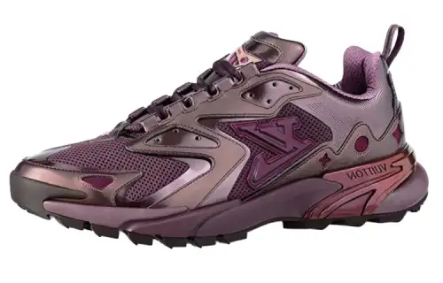 LOUIS VUITTON Runner Tatic Mesh Low top Sports Casual Shoes Men's Purple