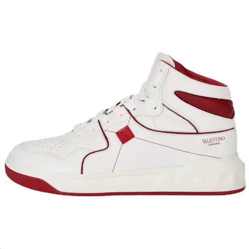 Valentino High Top High top Stylish Skateboarding Shoes Men's White