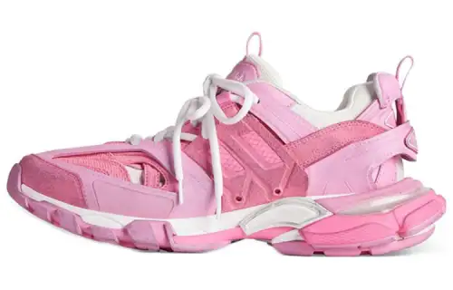Balenciaga Track Sneakers 'Pink Mesh And Suede Like Fabric' Women's
