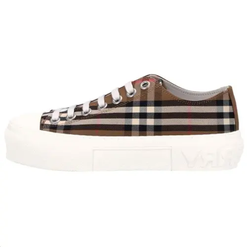 Burberry Jack Low top Canvas Shoes Women's Brown