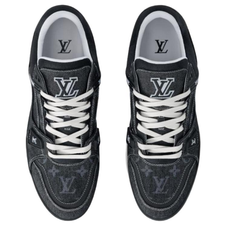 Мужские кеды Louis Vuitton Trainer (черные) — фото 4