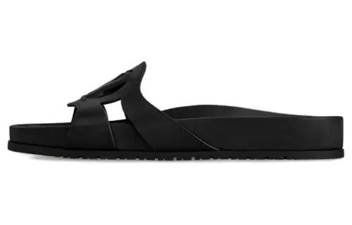 LOUIS VUITTON Isola Slide Slippers Women's Black