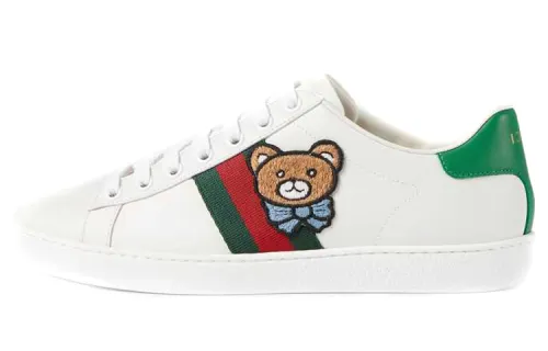 GUCCI ACE Low top Skateboard Shoes Women's White