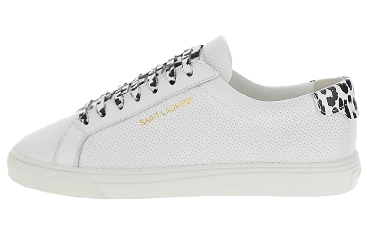 Женские кеды SAINT LAURENT (бело-черные)