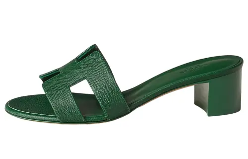 HERMES Oasis Slide Slippers Women's Green