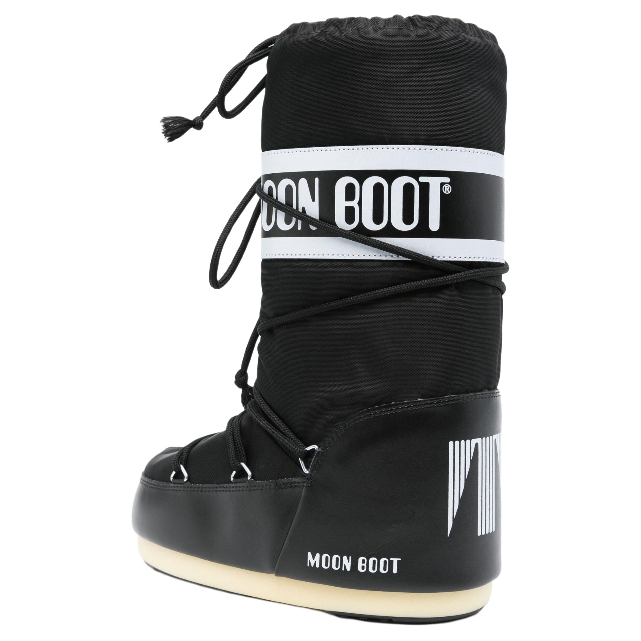 Moon Boot Icon Logo Printed Lace Up Boots