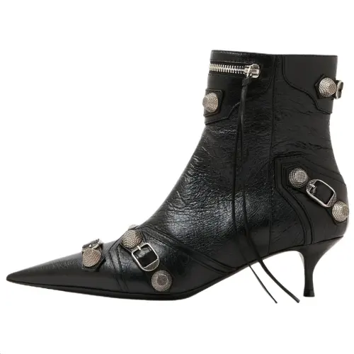 Balenciaga Cagole Pointed Toe Ankle Boots Women's