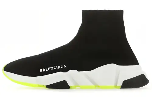 Balenciaga Speed Sneaker 'Black Neon Yellow' Women's