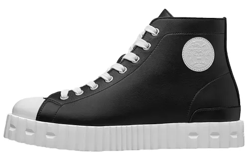 HERMES Climb High top Stylish Skateboarding Shoes Women's Black