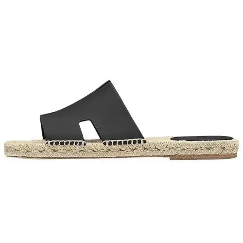 HERMES Antigua Stylish Sandal Men's Black