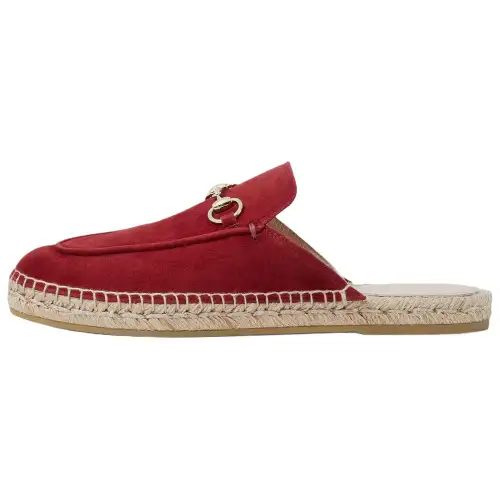 GUCCI Quick Dry Closed Toe Slippers Women's Red