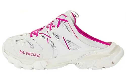 Balenciaga Track Mules 'White Pink' Women's