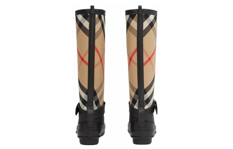 Burberry House Checked Slip-On Rain Boots