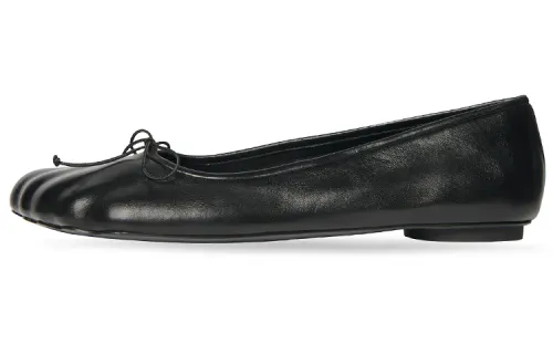Balenciaga Anatomic Ballerina Shoes 'Black Shiny Soft Sheepskin' Women's