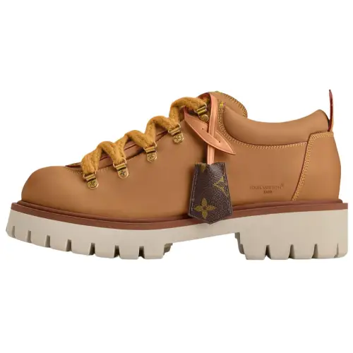 LOUIS VUITTON Nigo Collaboration FW25 Remi Cow Leather Casual Shoes Men's Brown