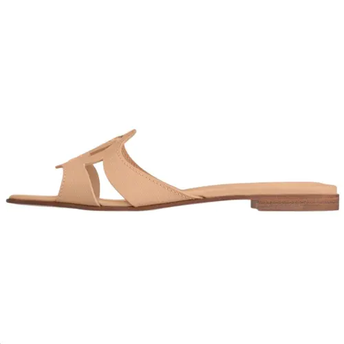LOUIS VUITTON Isola Slide Slippers Women's Beige