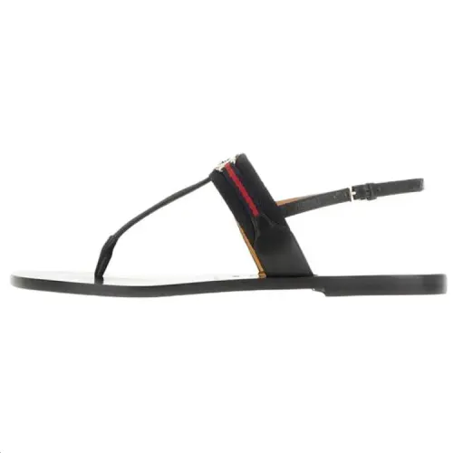 GUCCI One Strap Sandals Women's Black
