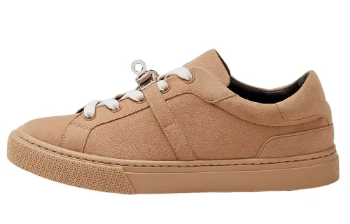 HERMES Day Low top Skateboard Shoes Women's Brown