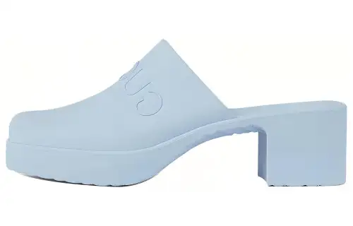 GUCCI Slip On Sandal Pastel Blue Women's