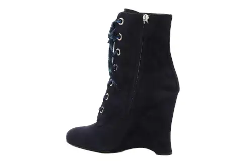PRADA Ankle Boots Women's Black/Blue