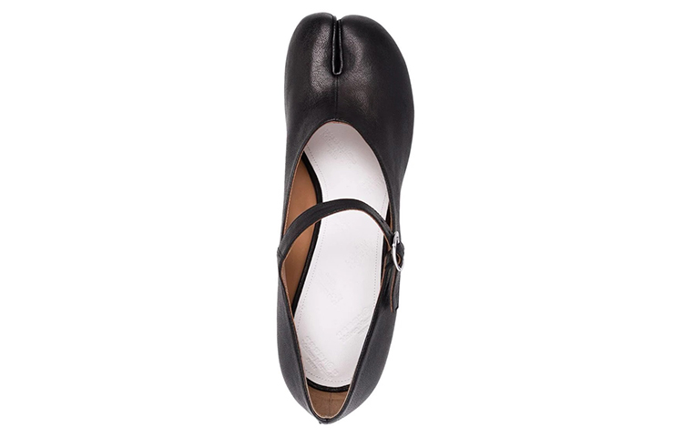 Женские туфли Maison Margiela Tabi 7cm (черные) — фото 5