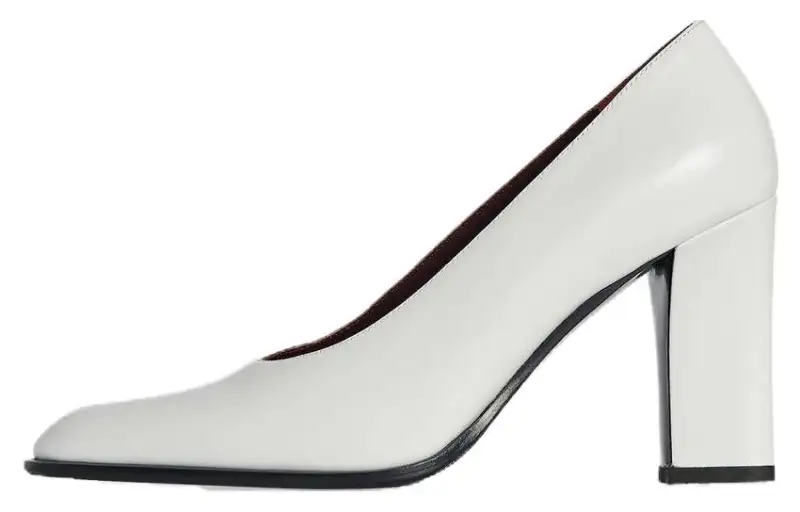 THE ROW Chunky Heel High Heels Women's White