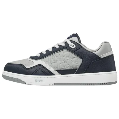DIOR B27 Uptown Low top Skateboard Shoes Men's Marine Blue Gray