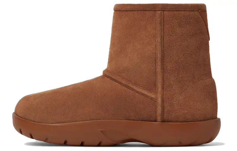Bottega Veneta Snap Ankle Boots 3.5cm Men's Tan