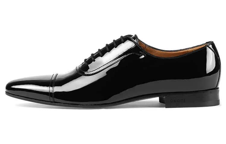 GUCCI Dress Shoes Men's Low Top Black