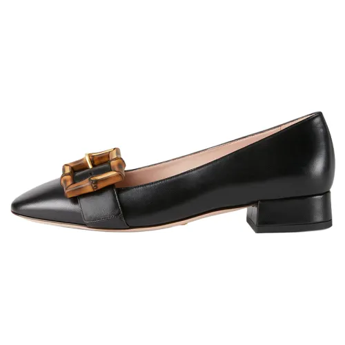 GUCCI Bamboo Casual Shoes Women's Black