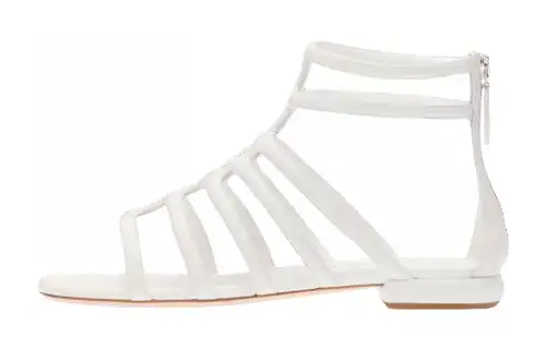 MIU MIU Leather Roman Sandals Women's White