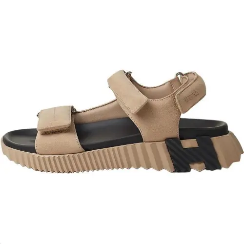 HERMES Junior One Strap Sandals Women's Beige