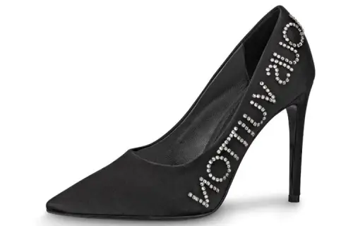 LOUIS VUITTON Call Back Slim Heel High Heels 10.5cm Women's Black