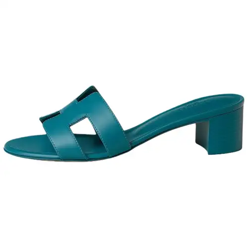 HERMES Oasis Slide Slippers Women's Blue