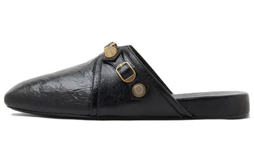 Balenciaga Cozy Beach Mukes 'Black'