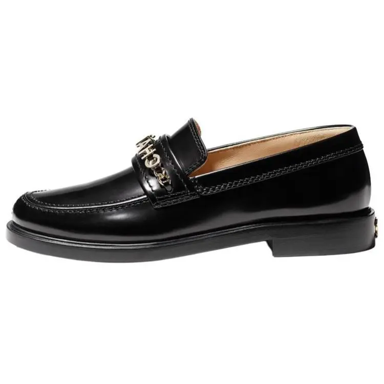 CHANEL Calfskin Loafers Women's Black