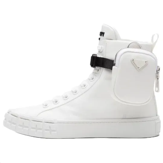 PRADA Wheel Re Nylon Hight Sneakers 'Off White' Women's