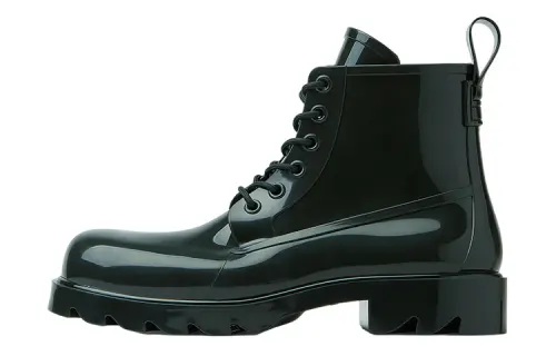 Bottega Veneta Stride Lace Up Ankle Boot Dark Green