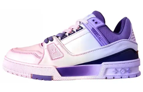 LOUIS VUITTON Low top Skateboard Shoes Women's Pink Purple
