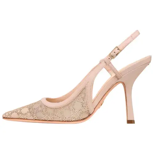 DIOR Capture Slim Heel High Heels 10cm Women's Beige