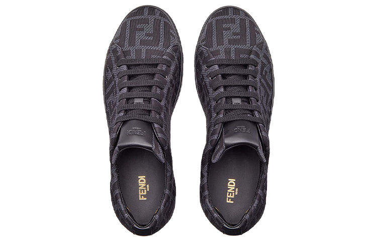 FENDI Tech Fabric Low Top Gray