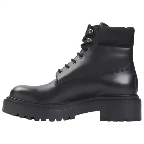 PRADA Round Toe Lace Up Boots