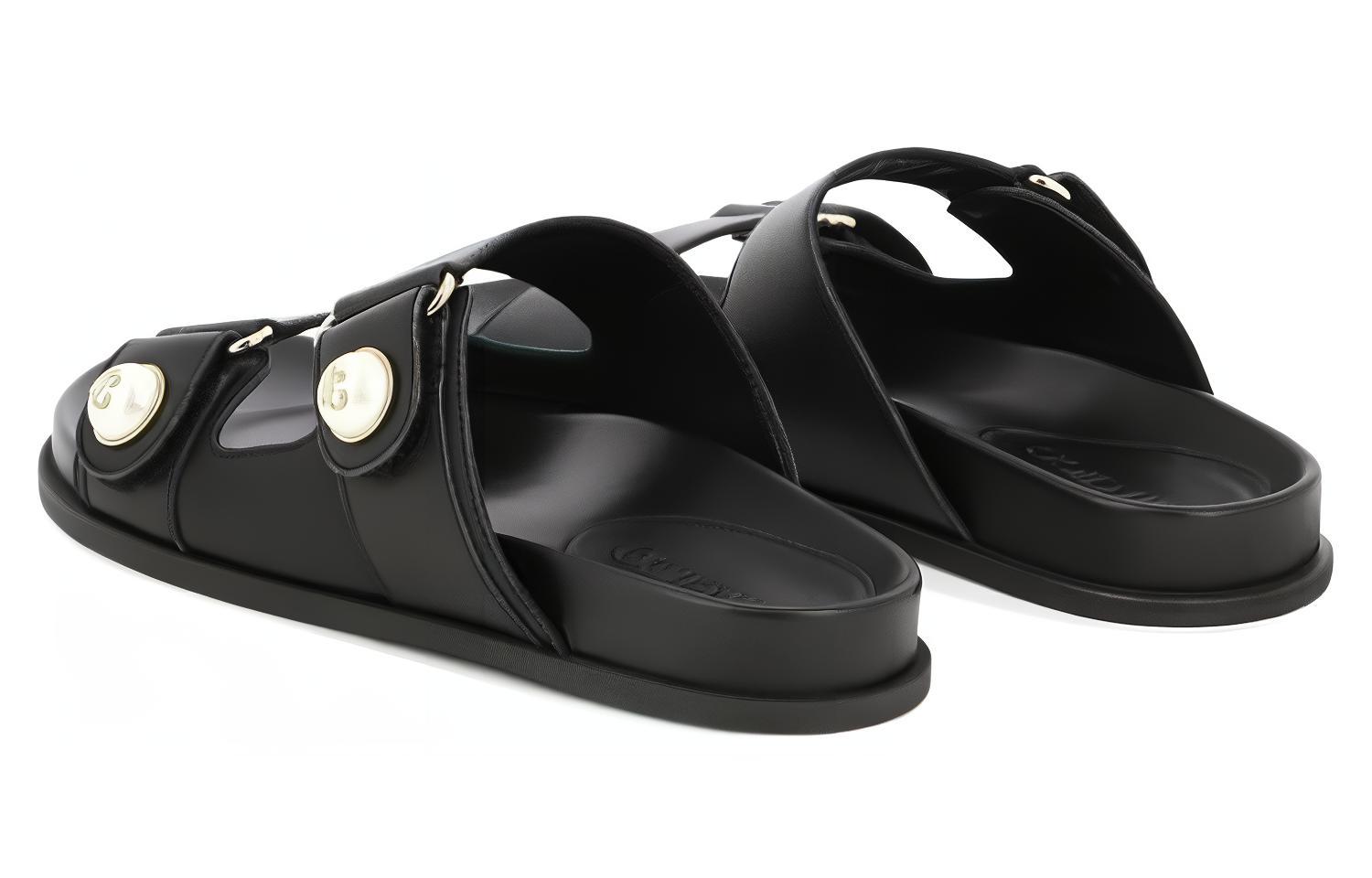 Jimmy Choo Fayence Embellished Leather Slides