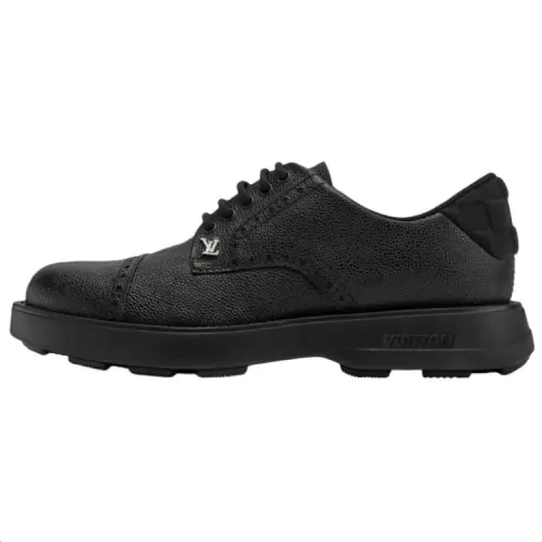 LOUIS VUITTON BASTILLE Cow Leather Casual Shoes Men's Black