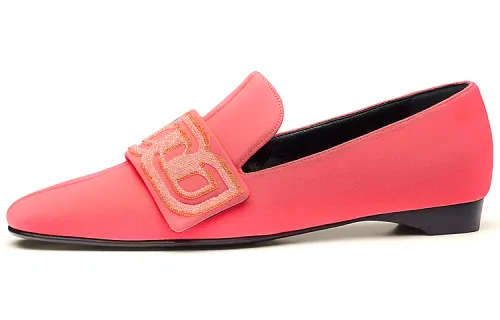 HERMES Dana Leather Women's Casual Shoes Women's Pink