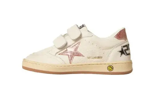 Golden Goose Ball Star Low top Skateboard Shoes Women's White Pink