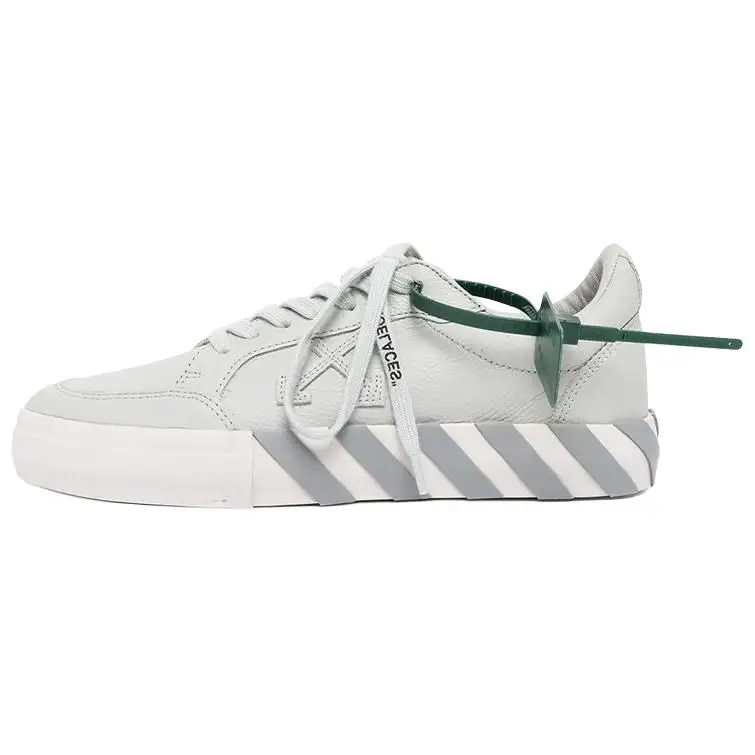 OFF WHITE Low Vulcanized Calf Leather Medium Grey