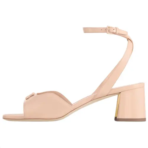 LOUIS VUITTON Swing One Strap Sandals 5.5cm Women's Nude Pink