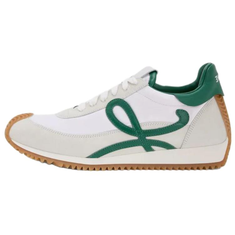 Мужские кроссовки LOEWE Flow Runner 2.0 (бело-зеленые)